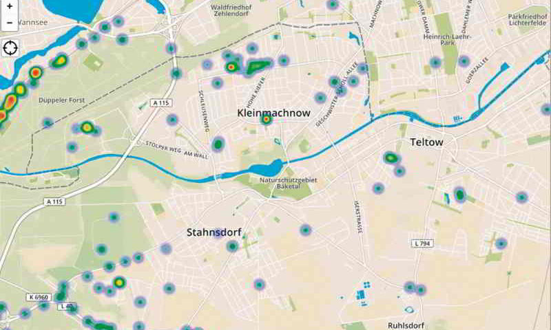 Mit dem Funklochmelder Brandenburg hat die CDU-Fraktion eine Website geschaltet, auf der man Löcher im Mobilfunknetz melden kann und diese dann auf einer Karte visualisiert werden.