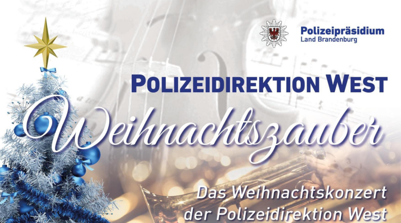 Weihnachtskonzert der Polizeidirektion West mit dem Landespolizeiorchester Brandenburg